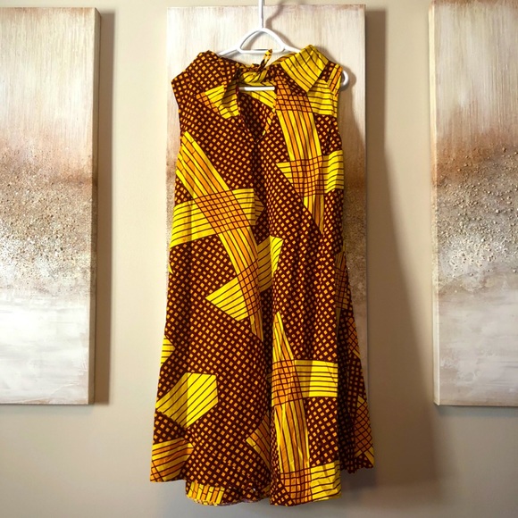 One Size Handmade African Print Dress - Picture 6 of 7